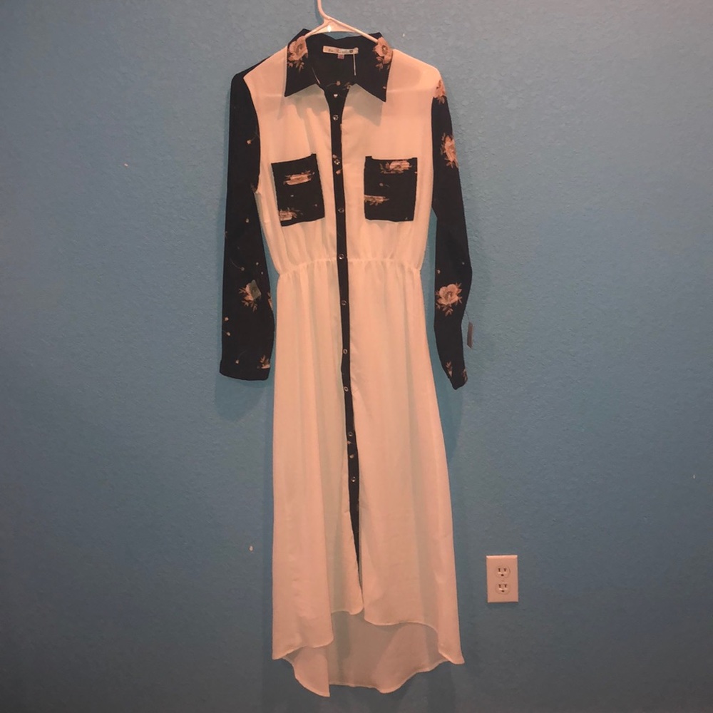 be. you. tiful. White Midi Dress! NWT!